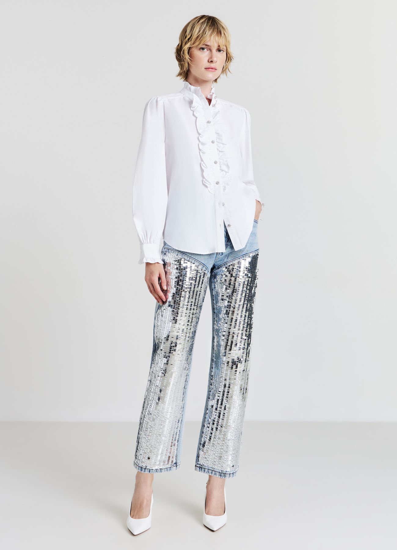 Nohavice jeans dlhe Zena Calliope