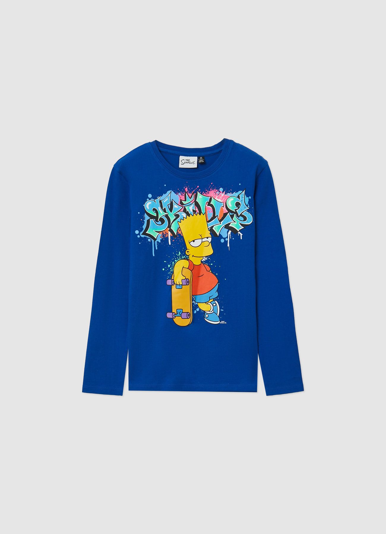 T-shirt with Bart Simpson print bluette | Calliope