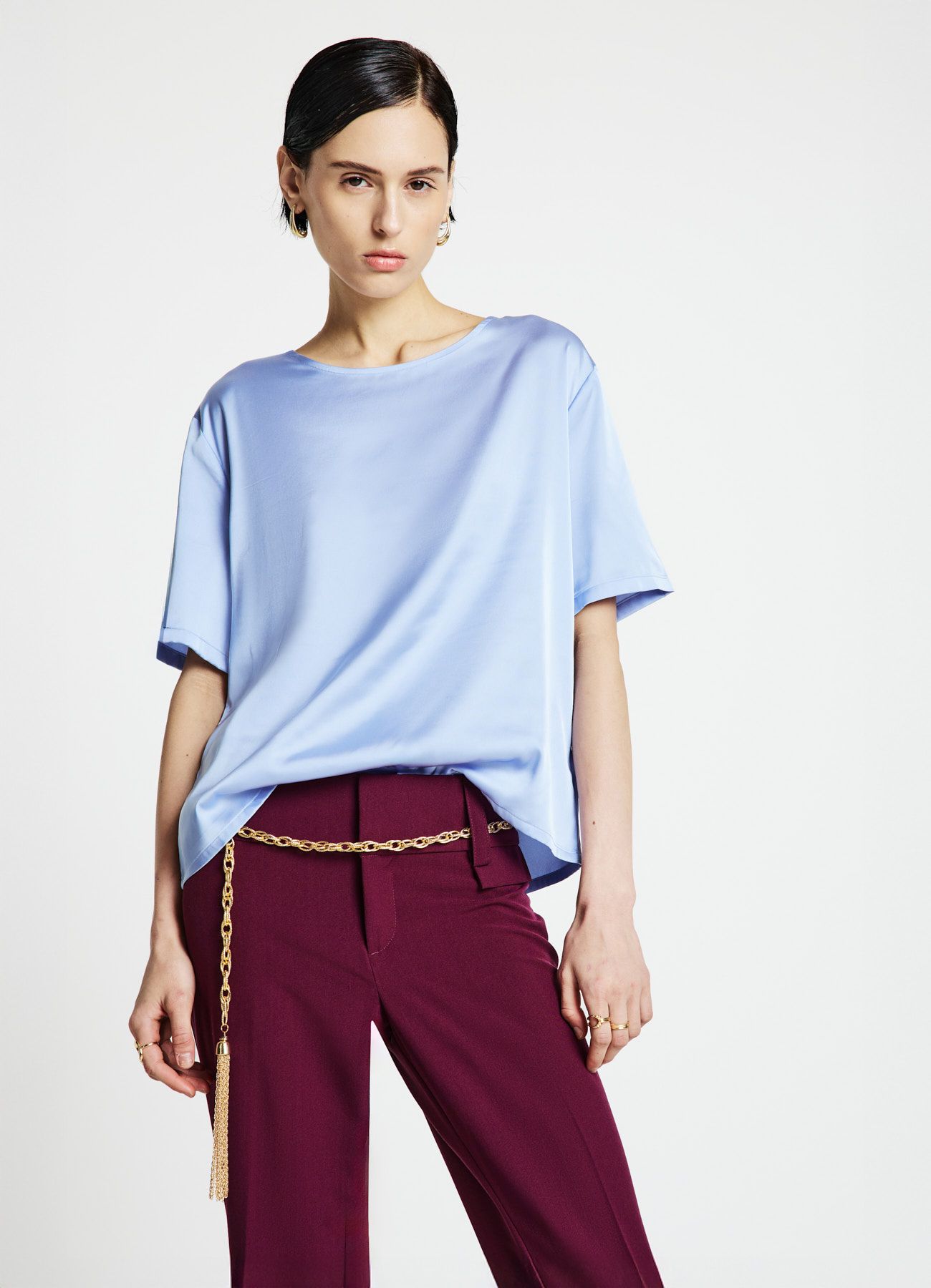 Short-sleeved shirt Woman Calliope det_2