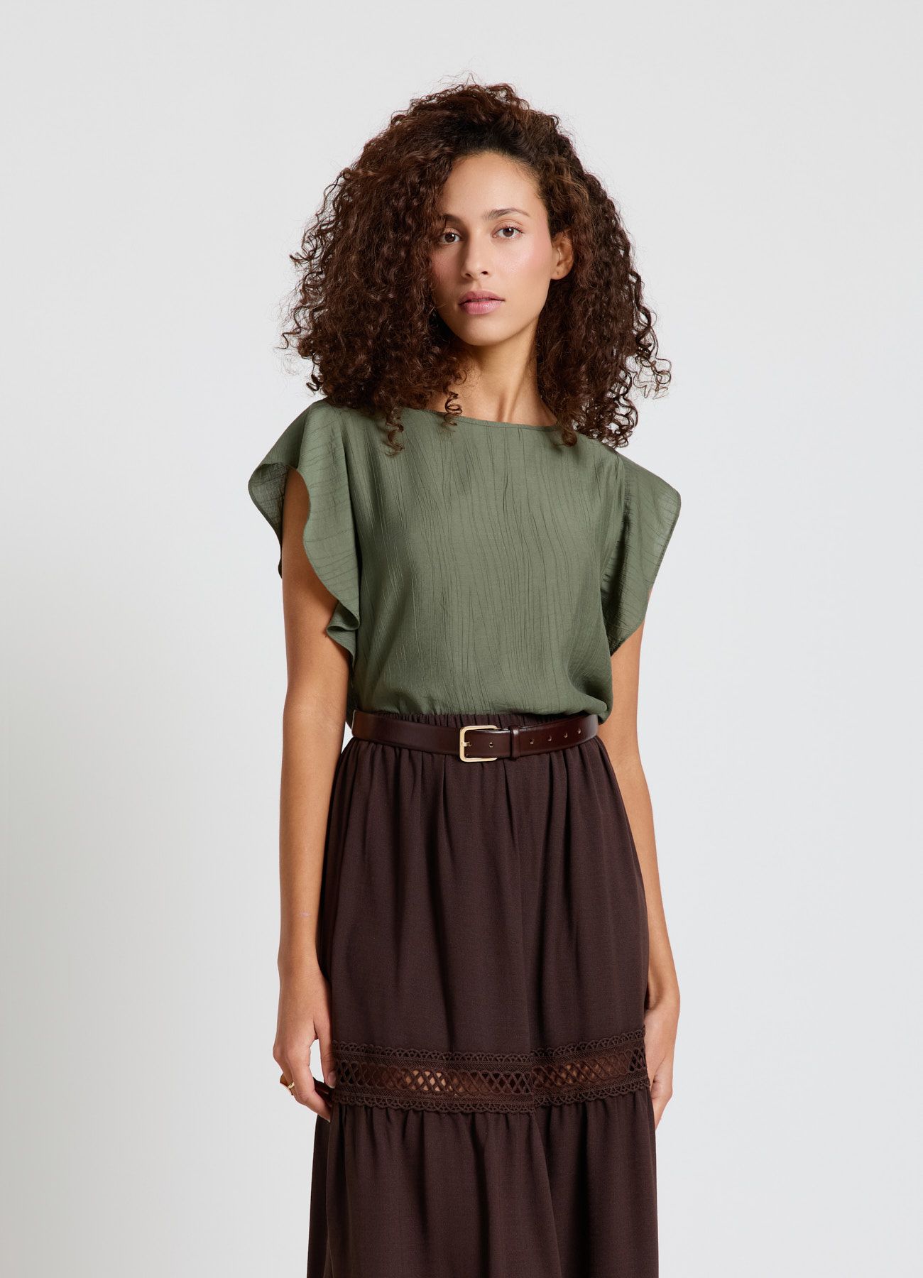 Short-sleeved shirt Woman Calliope det_2