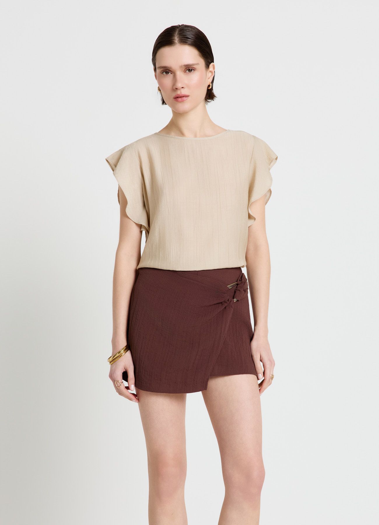 Short-sleeved shirt Woman Calliope det_2