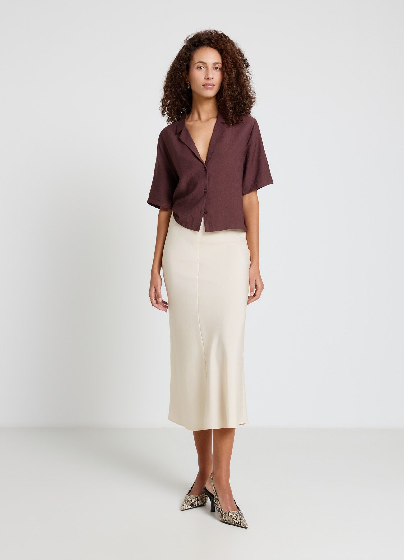 Short-sleeved shirt Woman Calliope det_1