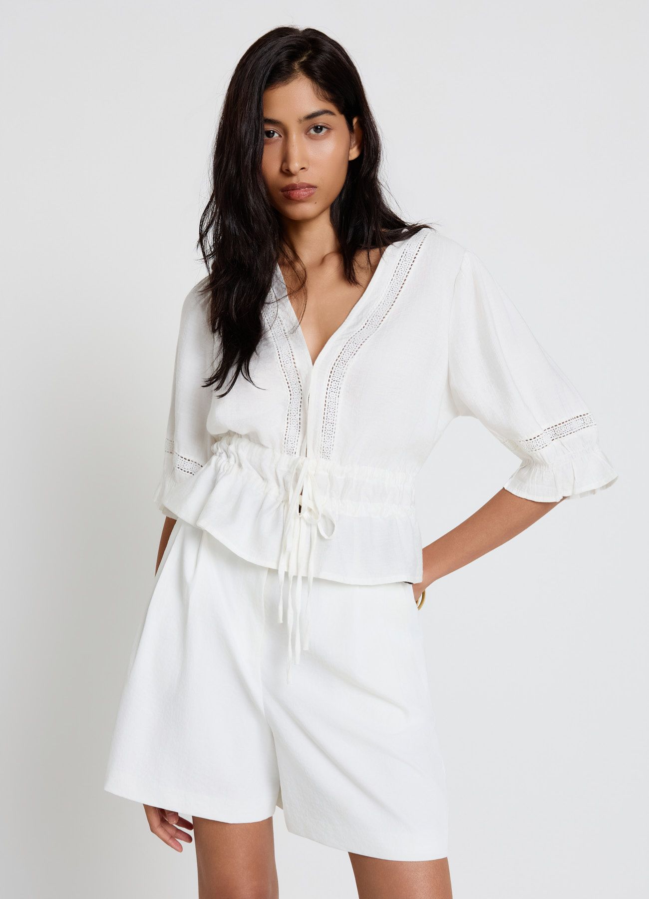 Short-sleeved shirt Woman Calliope det_2