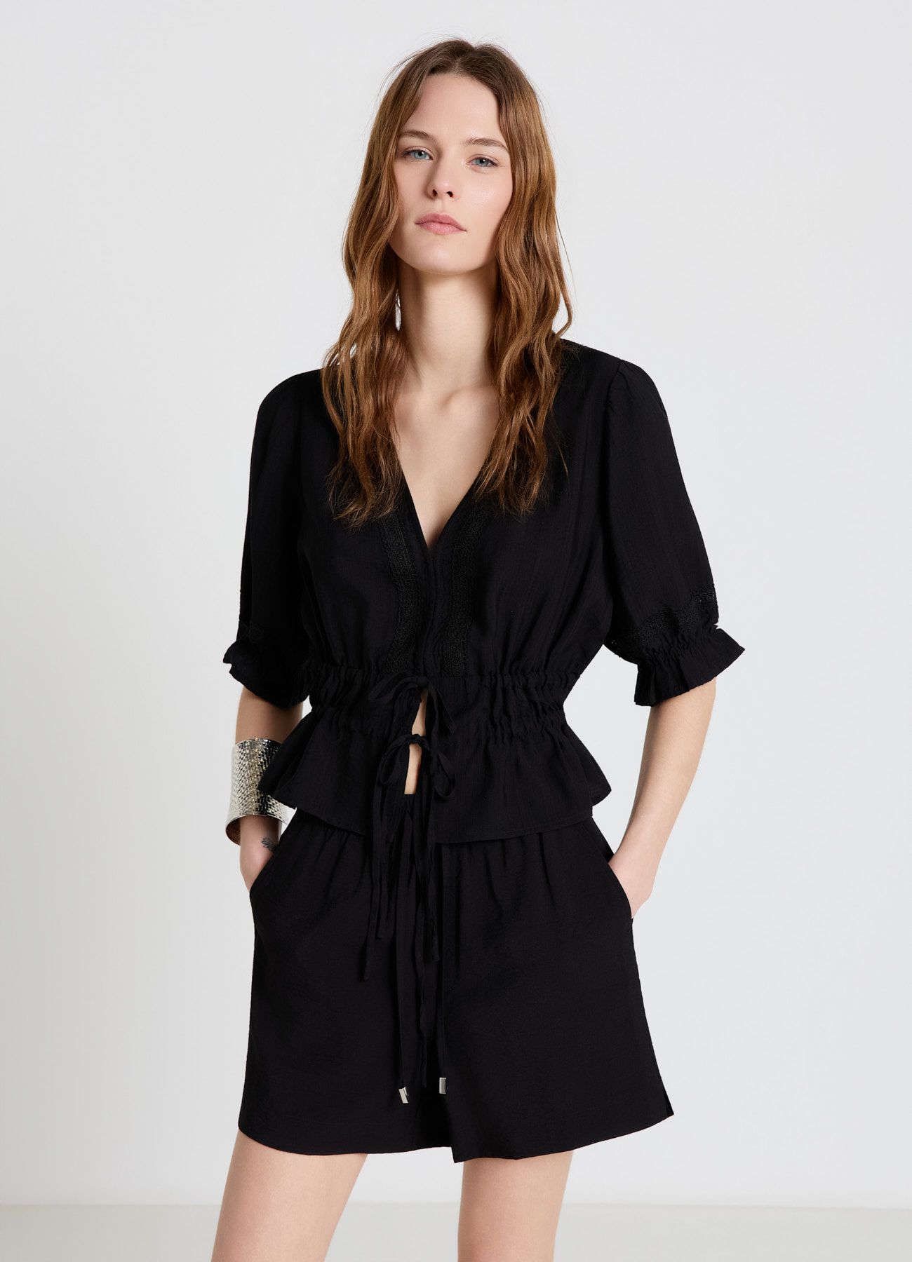 Short-sleeved shirt Woman Calliope det_2