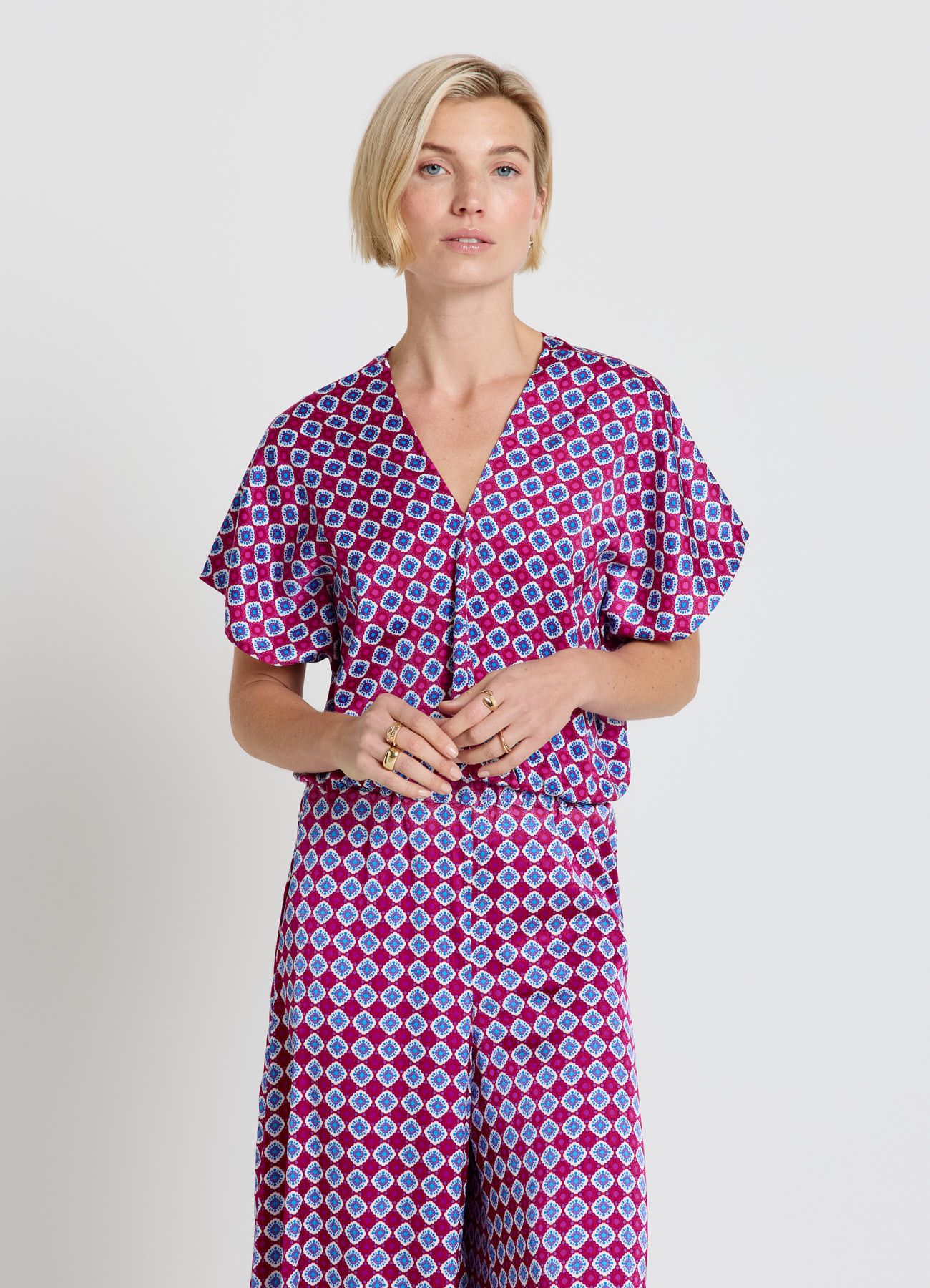 Short-sleeved shirt Woman Calliope det_2