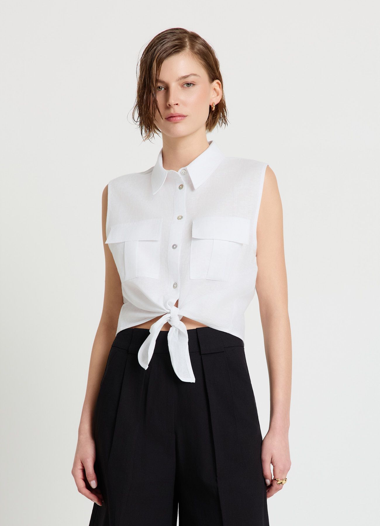 Short-sleeved shirt Woman Calliope det_2