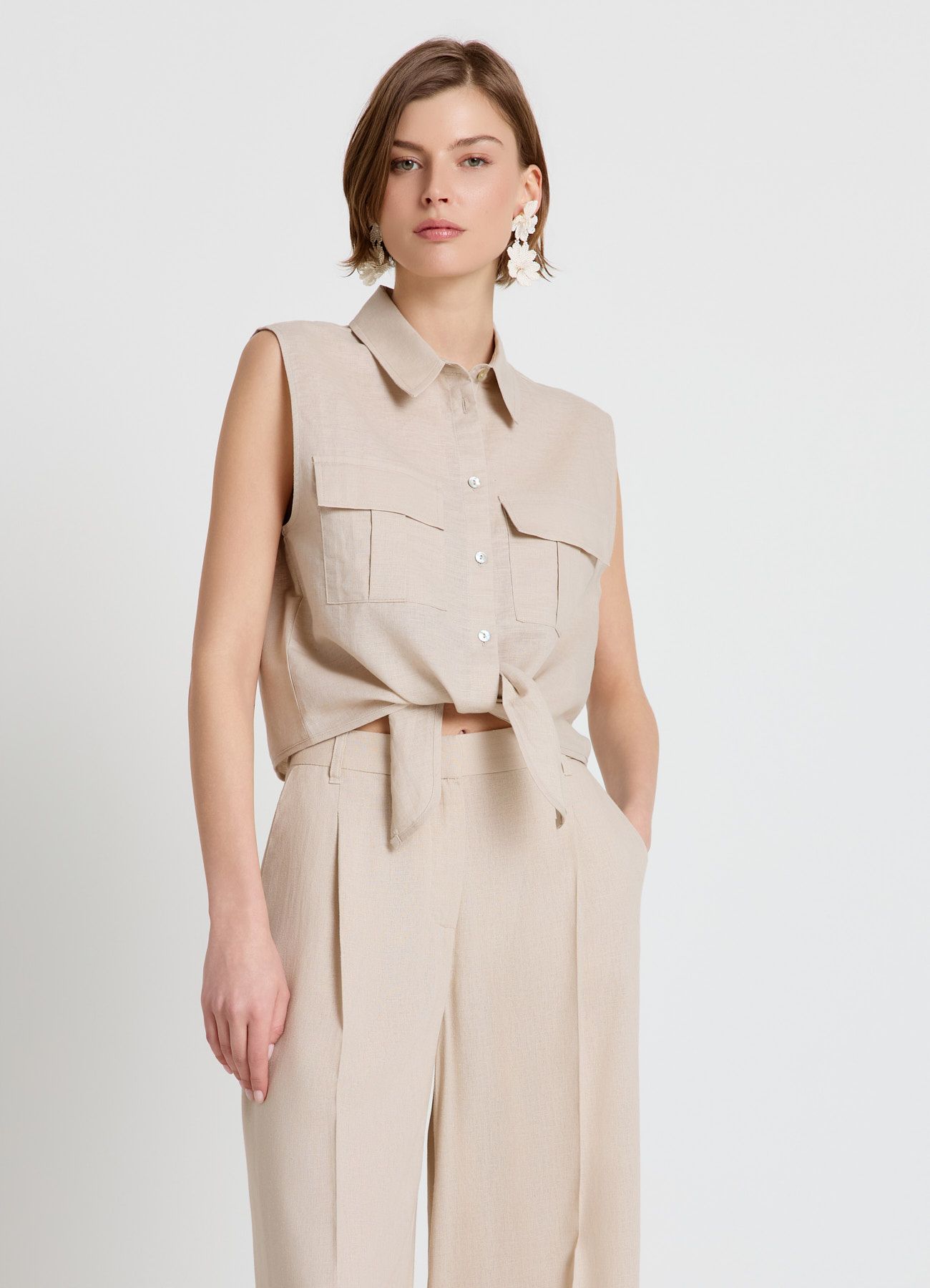 Short-sleeved shirt Woman Calliope det_2