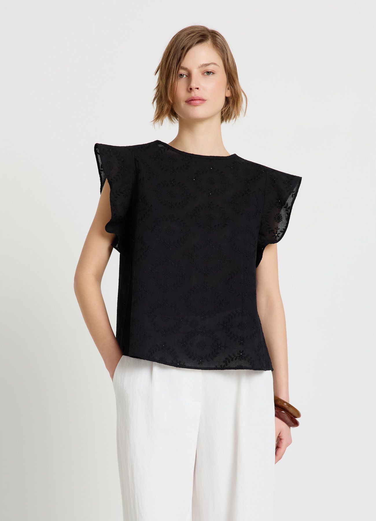 Short-sleeved shirt Woman Calliope det_2