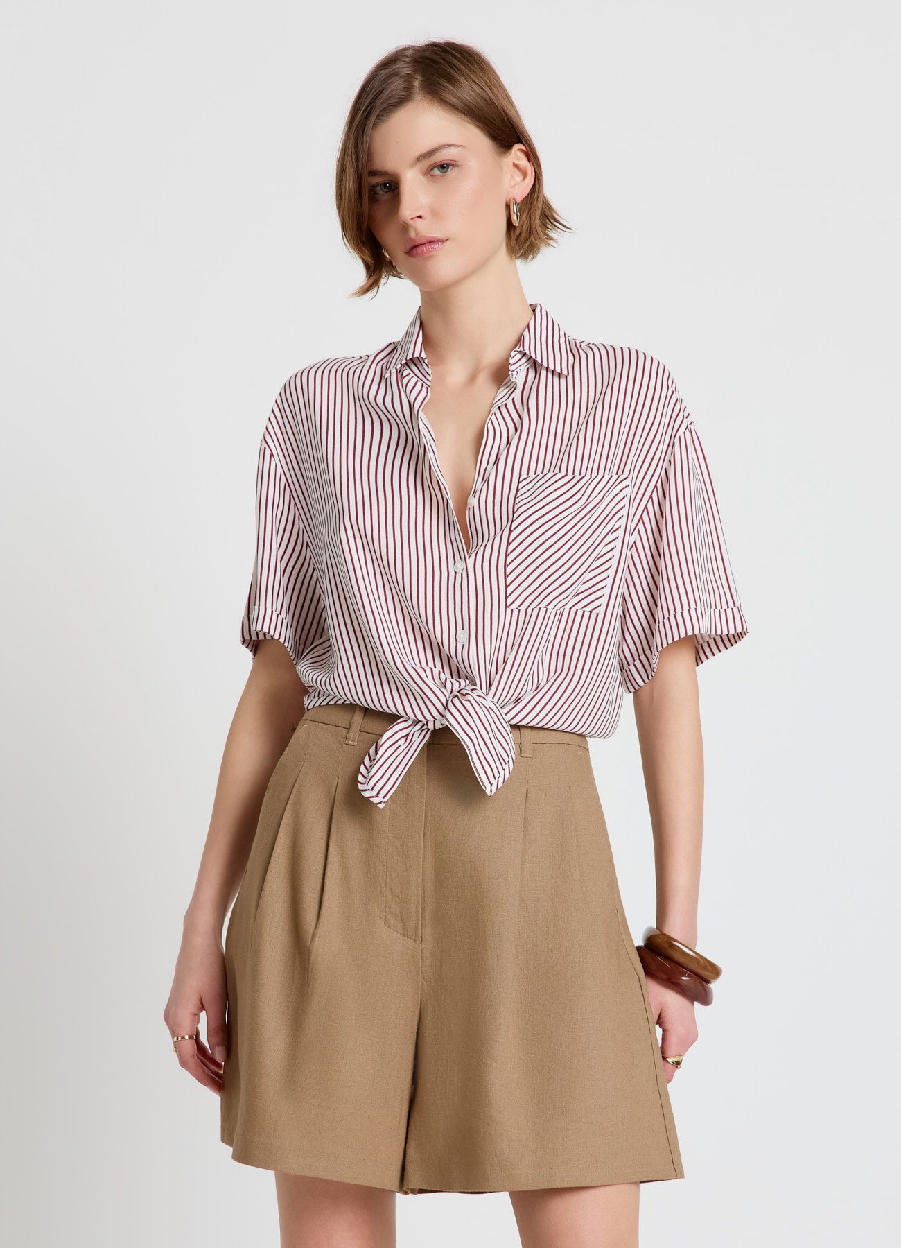 Short-sleeved shirt Woman Calliope det_2
