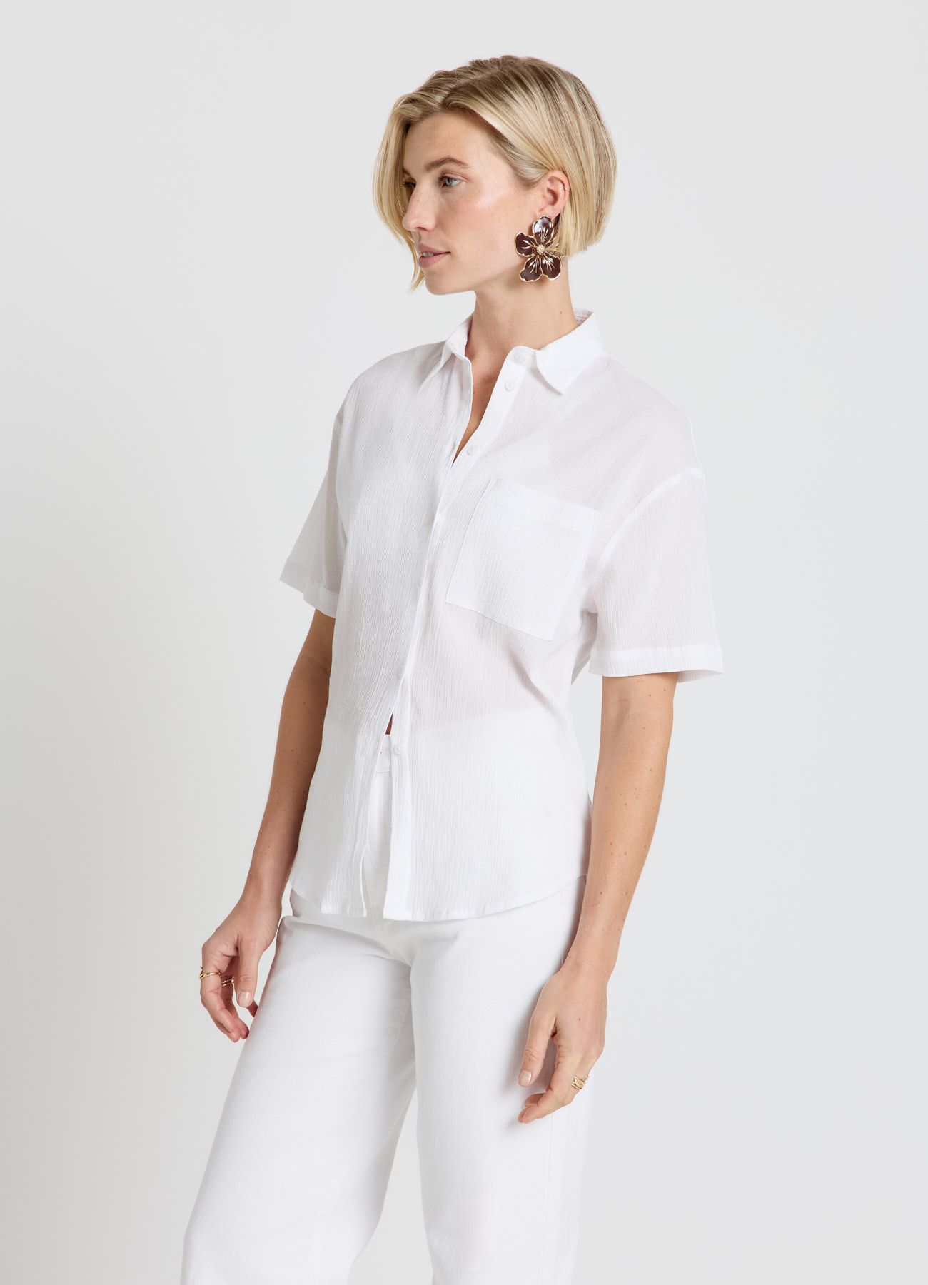 Short-sleeved shirt Woman Calliope det_2