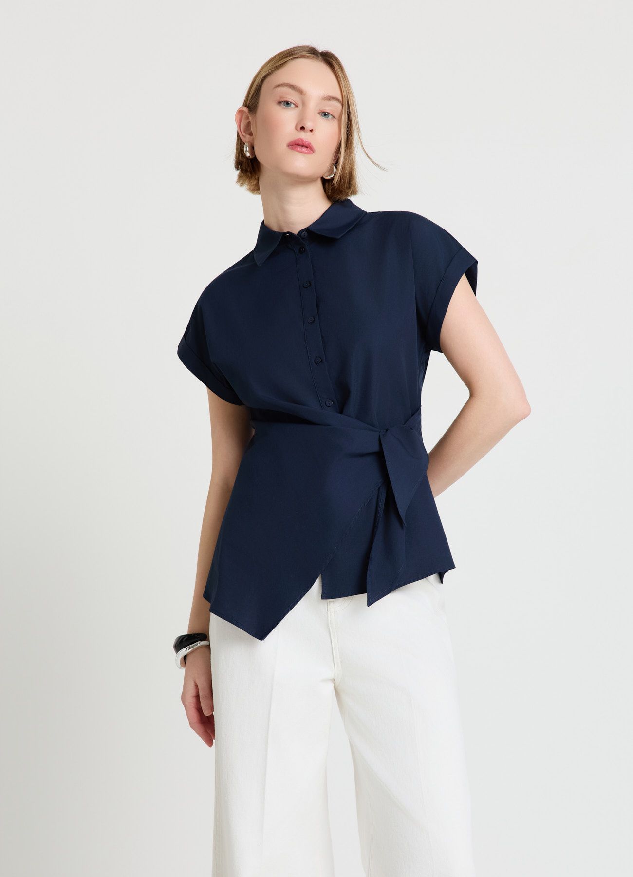 Short-sleeved shirt Woman Calliope det_2