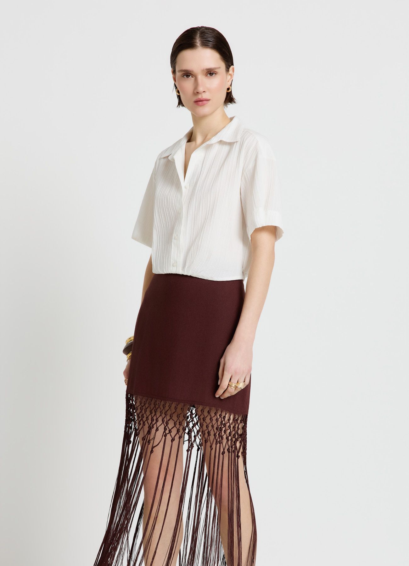 Short-sleeved shirt Woman Calliope det_2