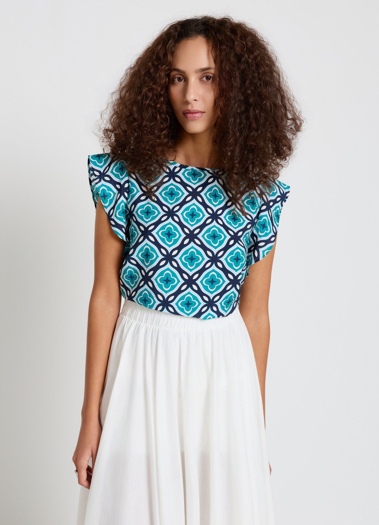 Short-sleeved shirt Woman Calliope det_2