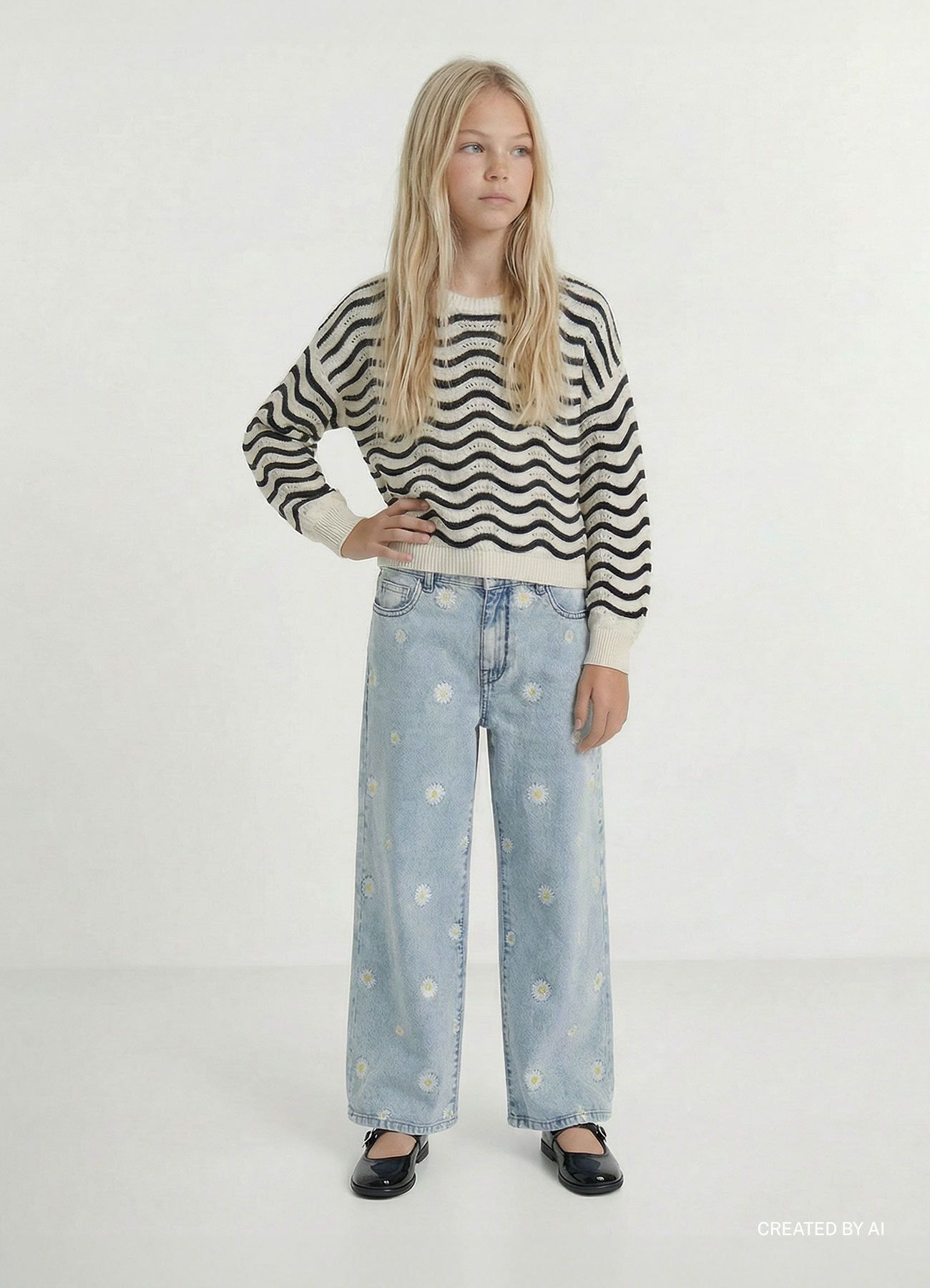 Long pants jeans Girls Calliope Kids