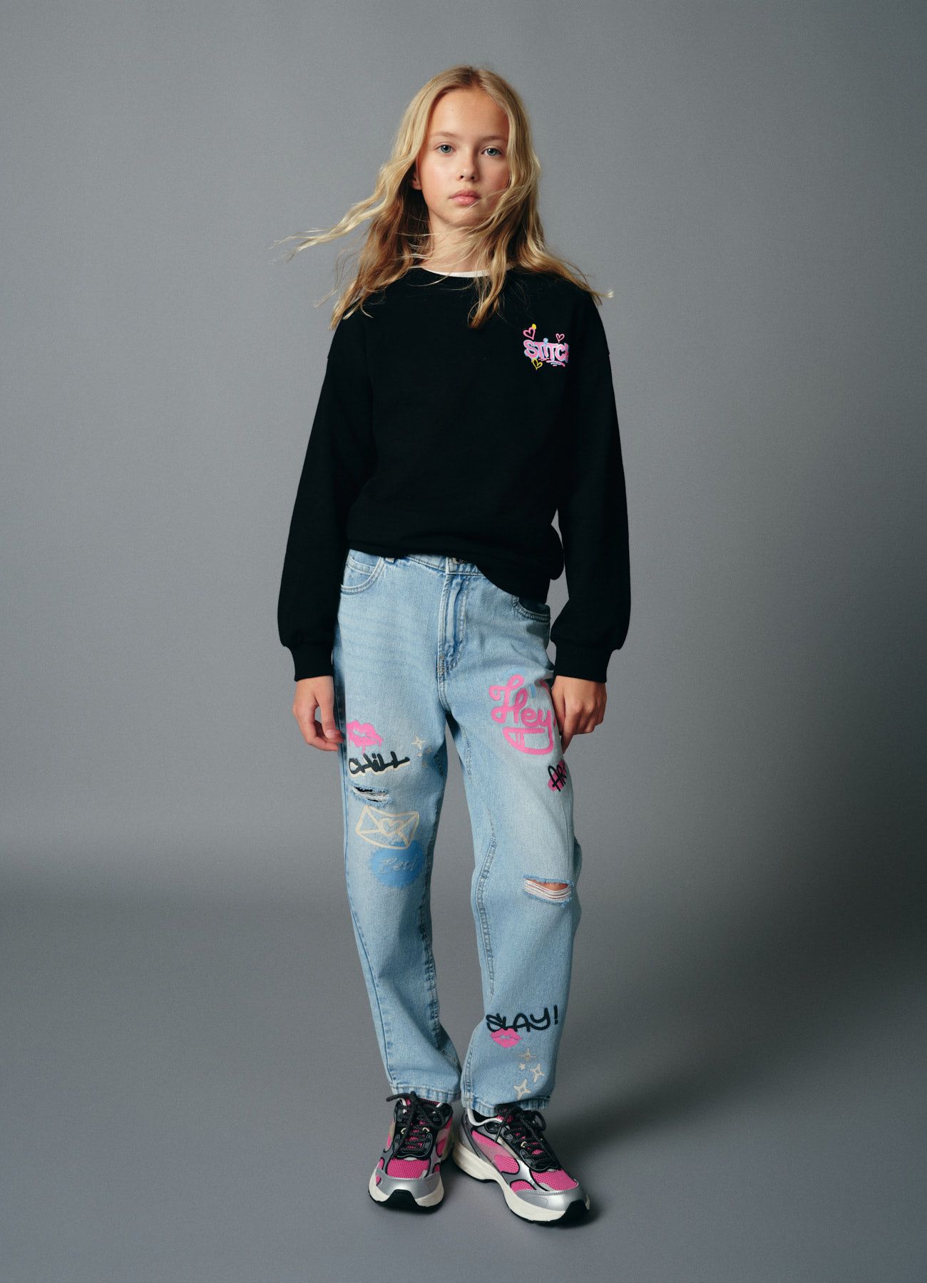Long pants jeans Girls Calliope Kids