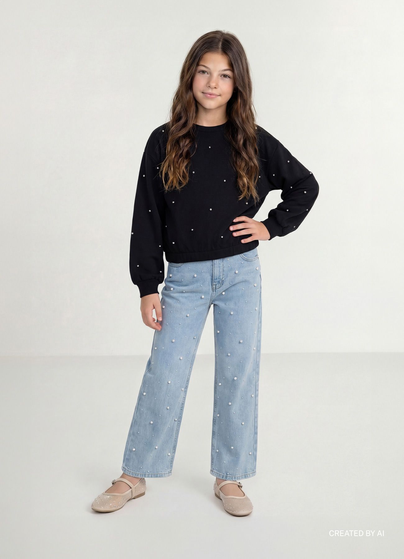 Sweat shirt Girls Calliope Kids det_1