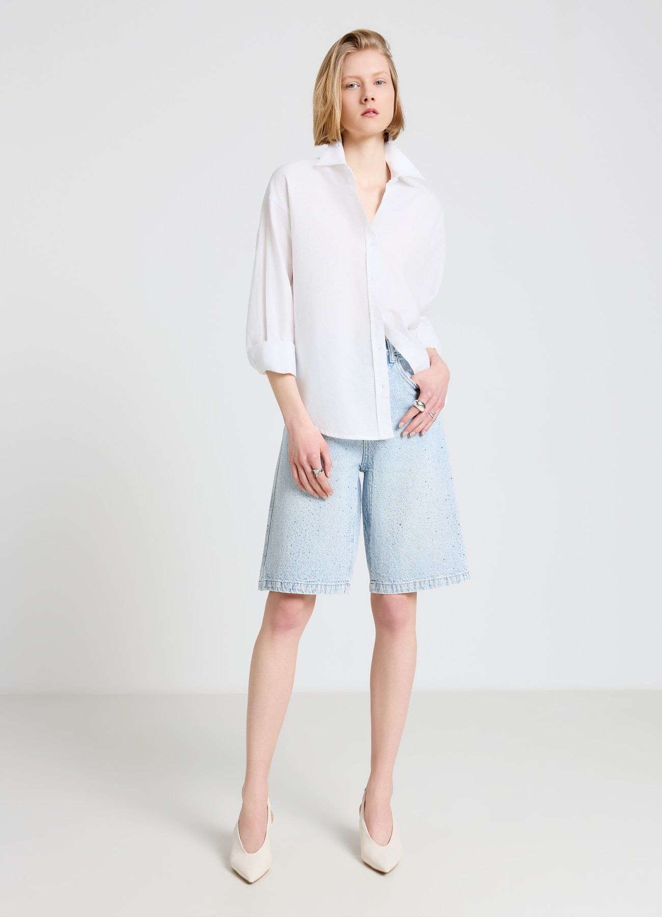 Pantalone Jeans Corto Žene Calliope