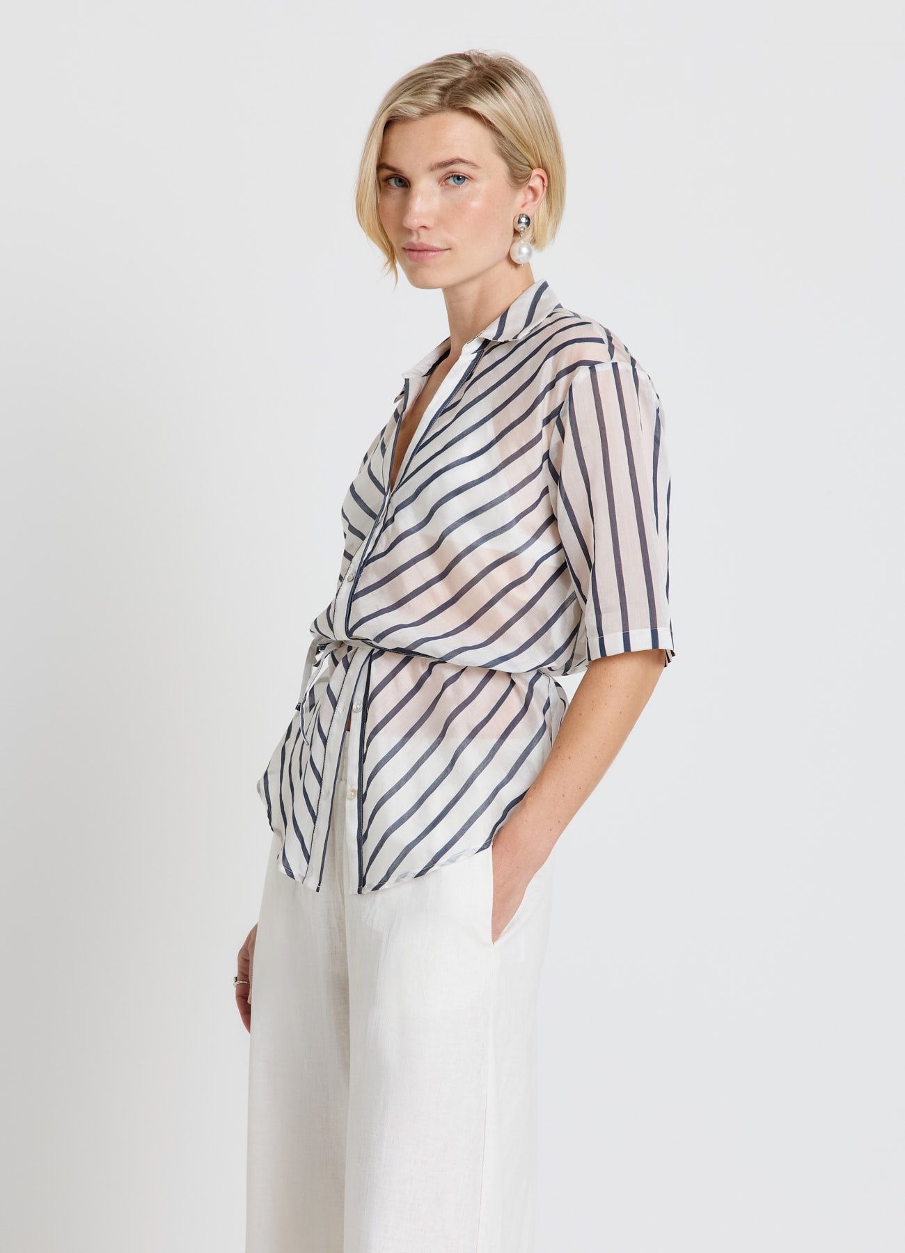 Short-sleeved shirt Woman Calliope det_2