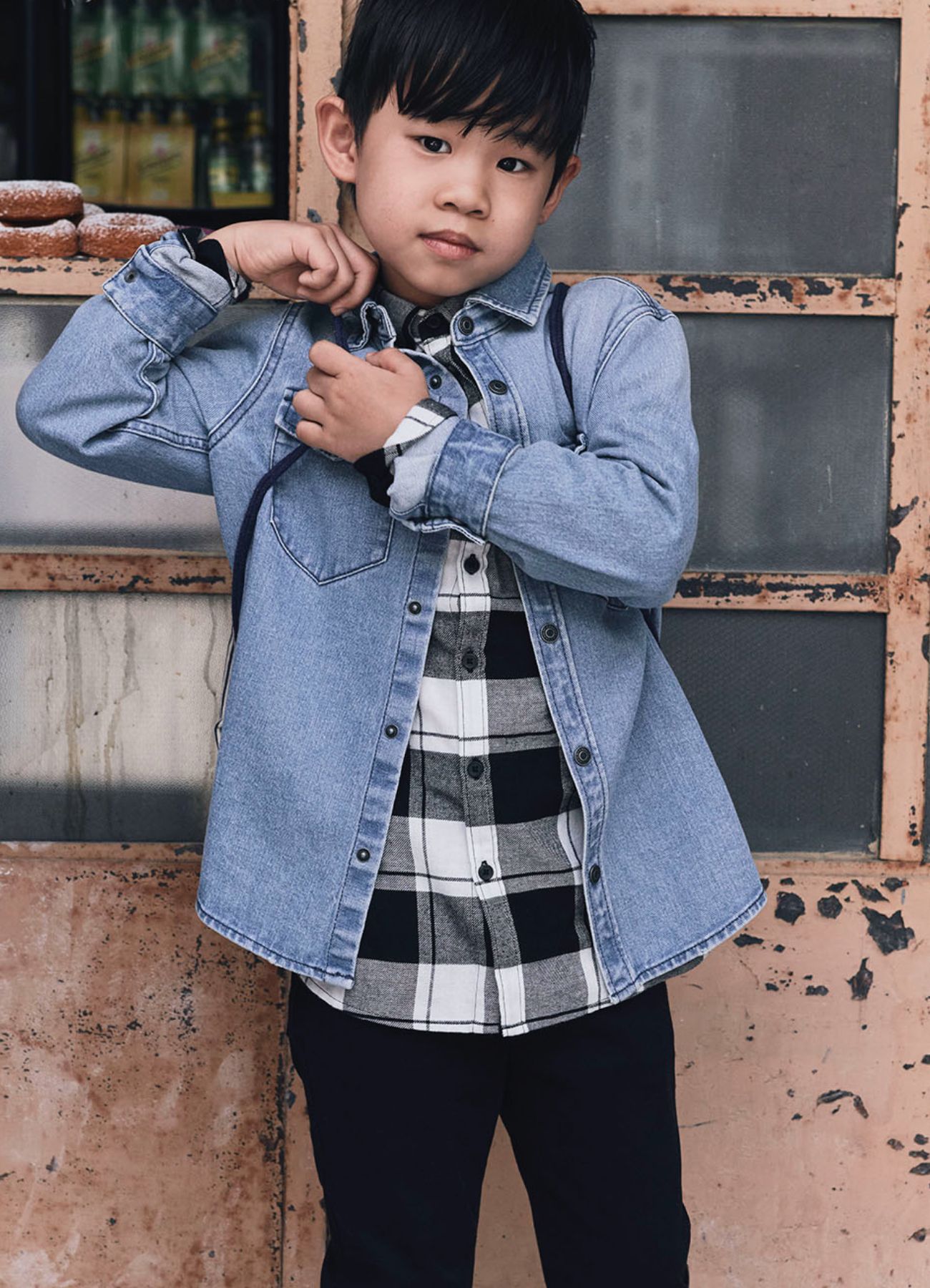 camicia quadri bimba