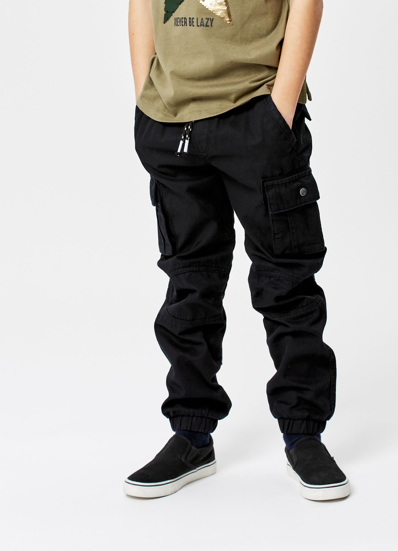 Cargo Shein Pantaloni Della Tuta Cargo Jogger Neri Cargo